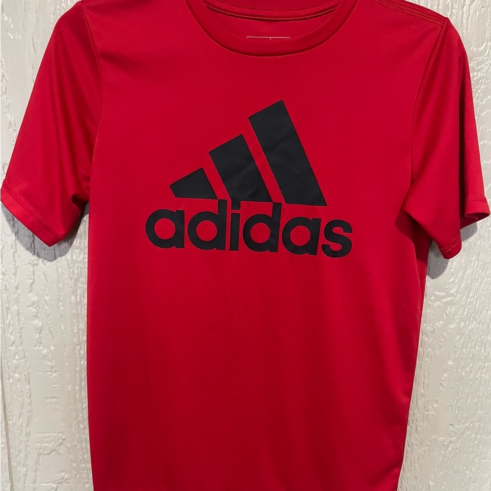 Adidas Scarlet Tee with Black Logo